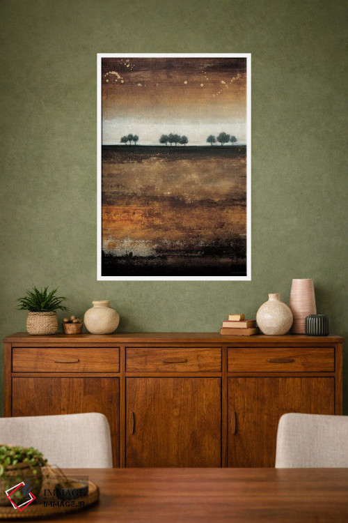 تابلو انتزاعی چشم انداز تابستانی اثر لیزا ریجرز - D1W