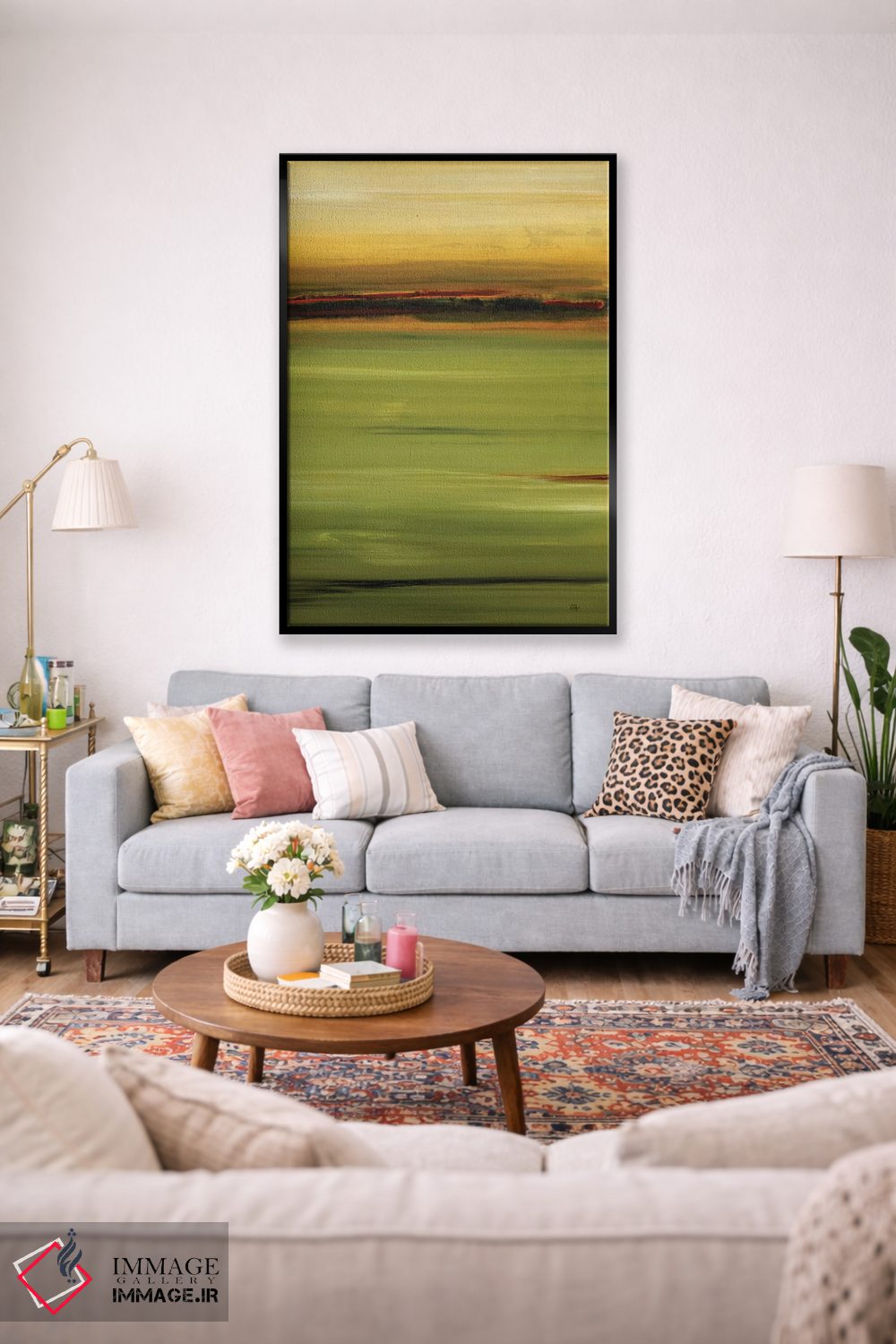 تابلو انتزاعی نزدیک خانه سه اثر لیزا ریجرز - D2B