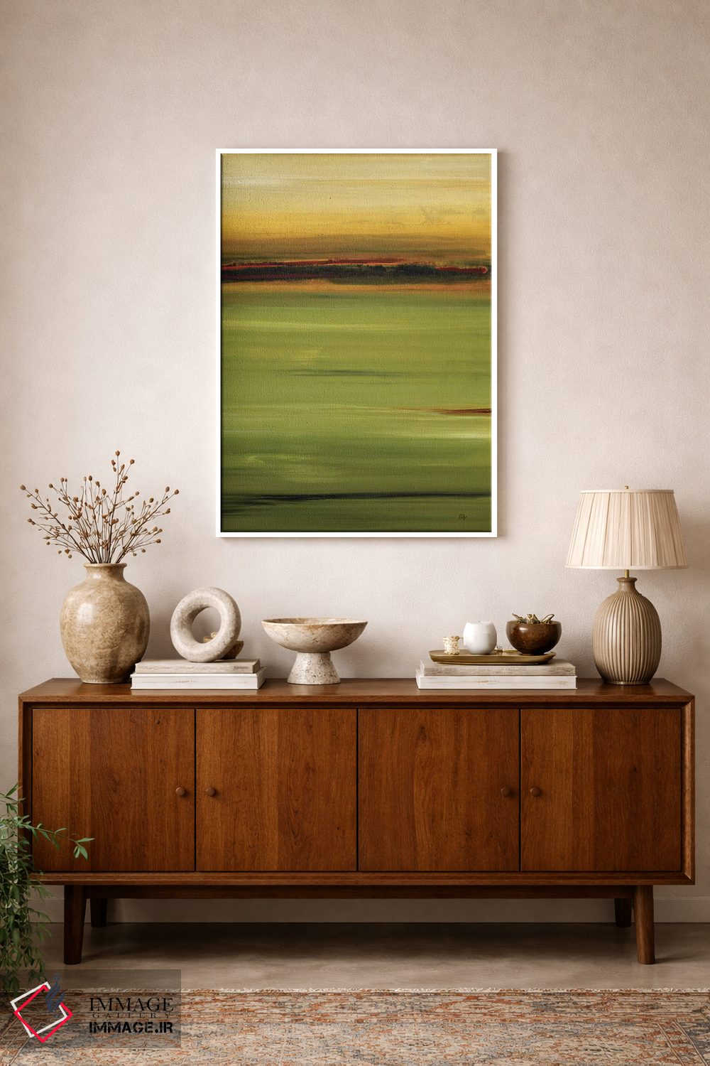 تابلو انتزاعی نزدیک خانه سه اثر لیزا ریجرز - D1W