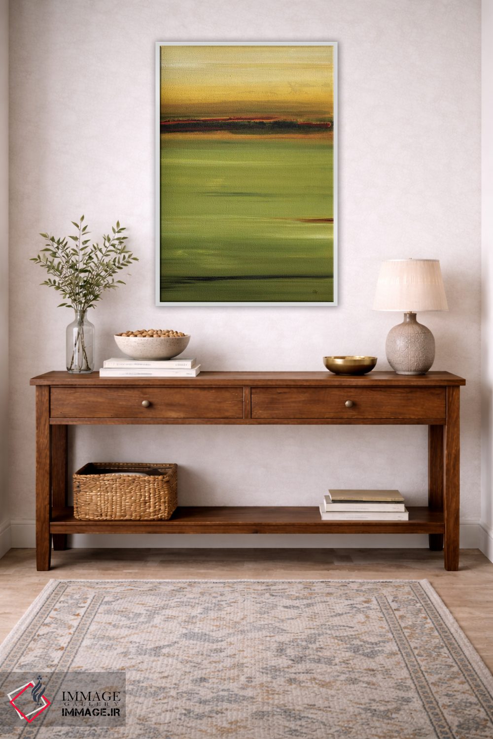 تابلو انتزاعی نزدیک خانه سه اثر لیزا ریجرز - D3W