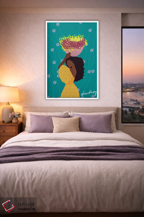 تابلو دکوراتیو آنیتا اثر لرین تیوری - D1W