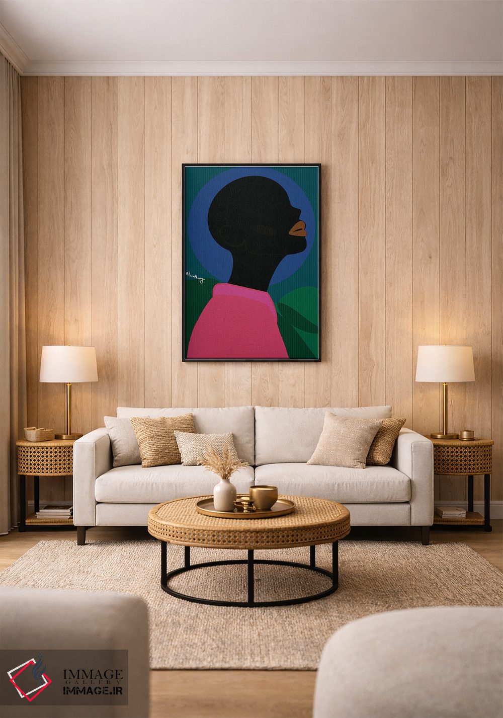 تابلو دکوراتیو انیس اثر لرین تیوری - D1B