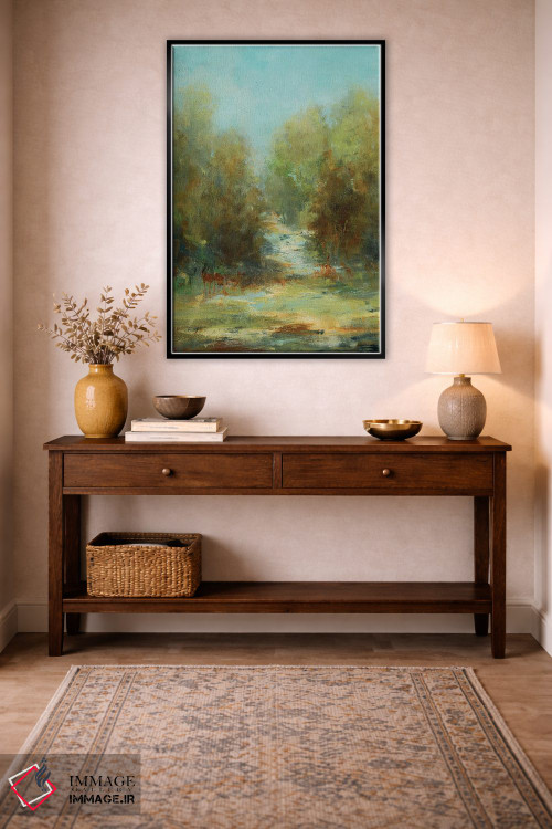 تابلو انتزاعی پیاده روی در جنگل اثر لیزا ریجرز - D4B