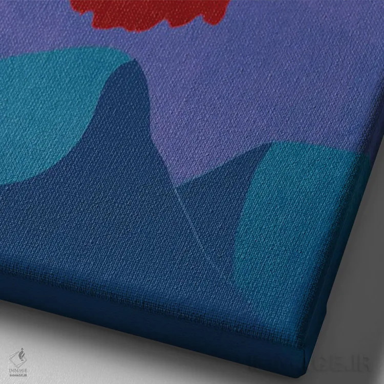 تابلو دکوراتیو بانوی ماه اثر لرین تیوری - نمای نزدیک بافت بوم