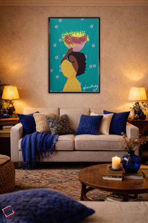 تابلو دکوراتیو آنیتا اثر لرین تیوری - D4B