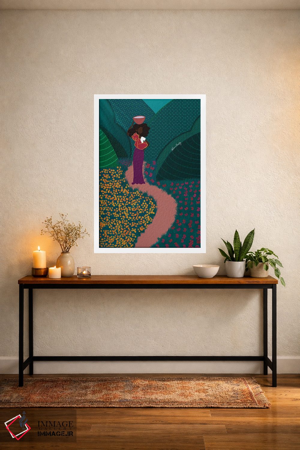 تابلو دکوراتیو در راه اثر لرین تیوری - D3W