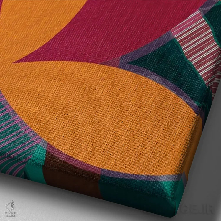 تابلو دکوراتیو کتسیا اثر لرین تیوری - نمای نزدیک بافت بوم