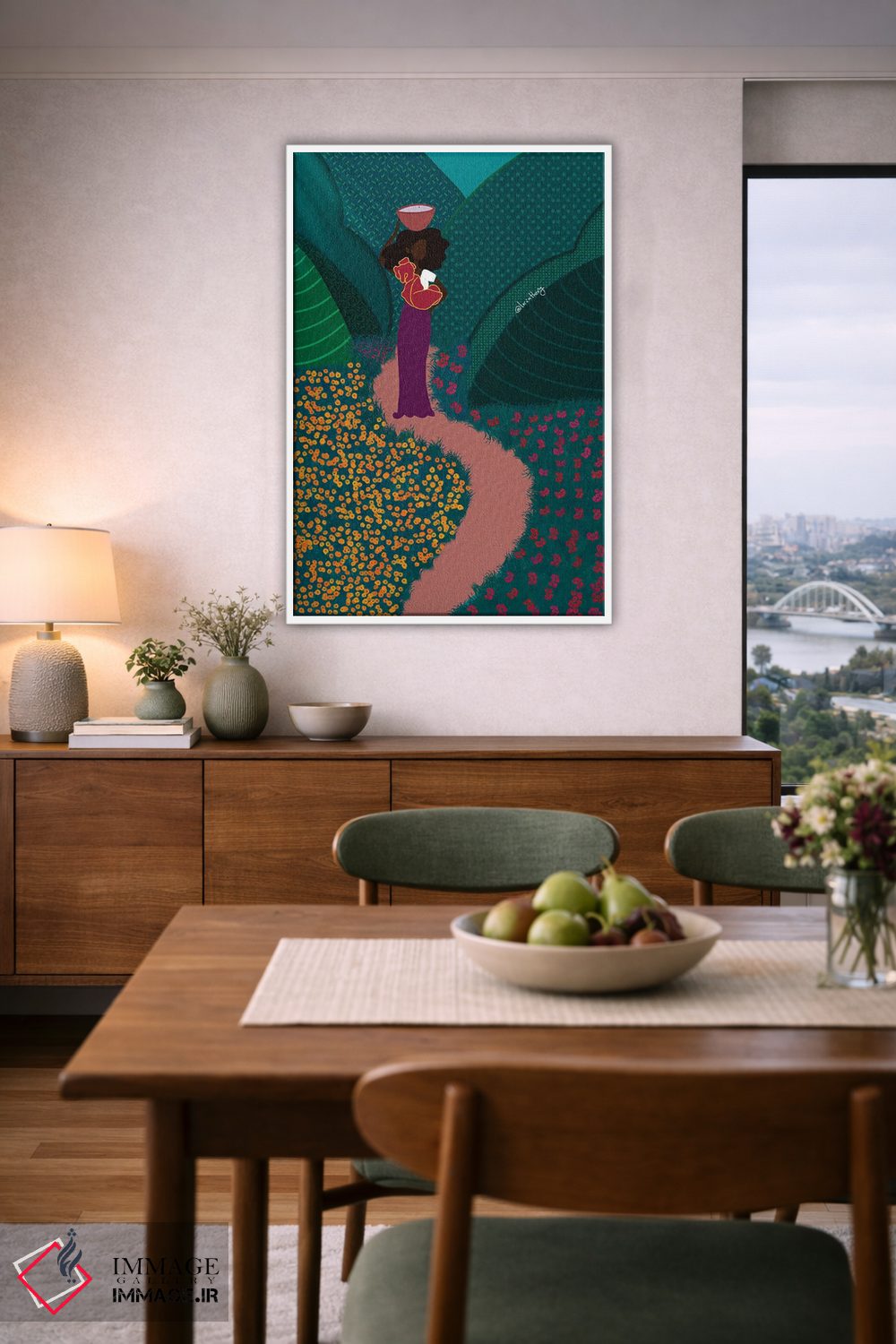 تابلو دکوراتیو در راه اثر لرین تیوری - D6W