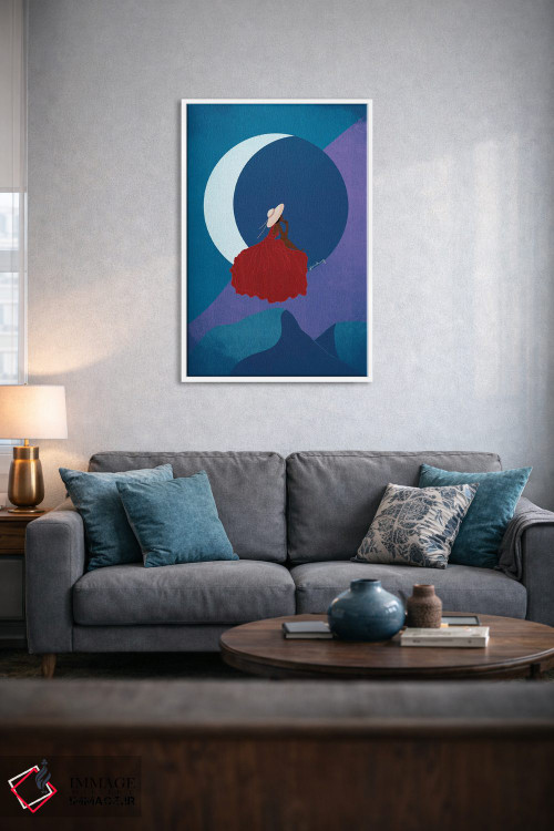تابلو دکوراتیو بانوی ماه اثر لرین تیوری - D5W