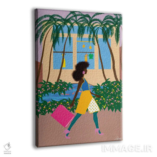 تابلو دکوراتیو قدم زنی مد اثر لرین تیوری - نمای پرسپکتیو محصول