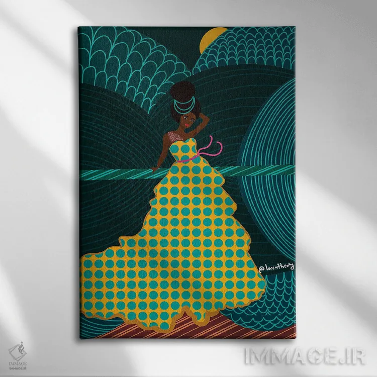 تابلو دکوراتیو آینه ها اثر لرین تیوری - نمای روبهرو روی دیوار