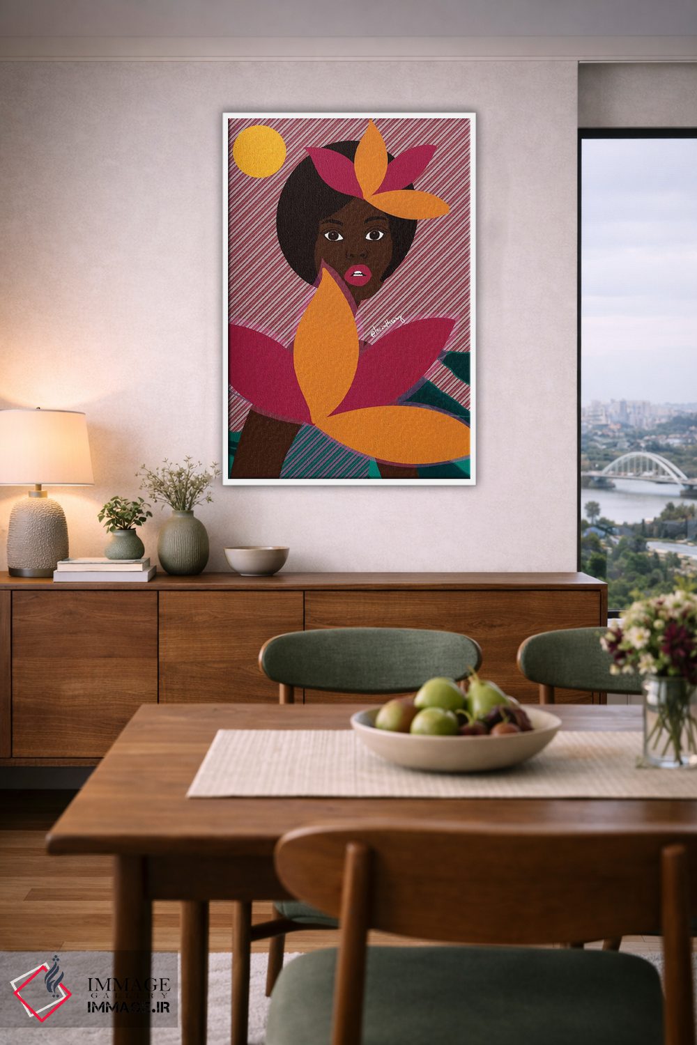 تابلو دکوراتیو کتسیا اثر لرین تیوری - D6W