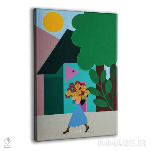 تابلو دکوراتیو کارهای روزمره اثر لرین تیوری - نمای پرسپکتیو محصول