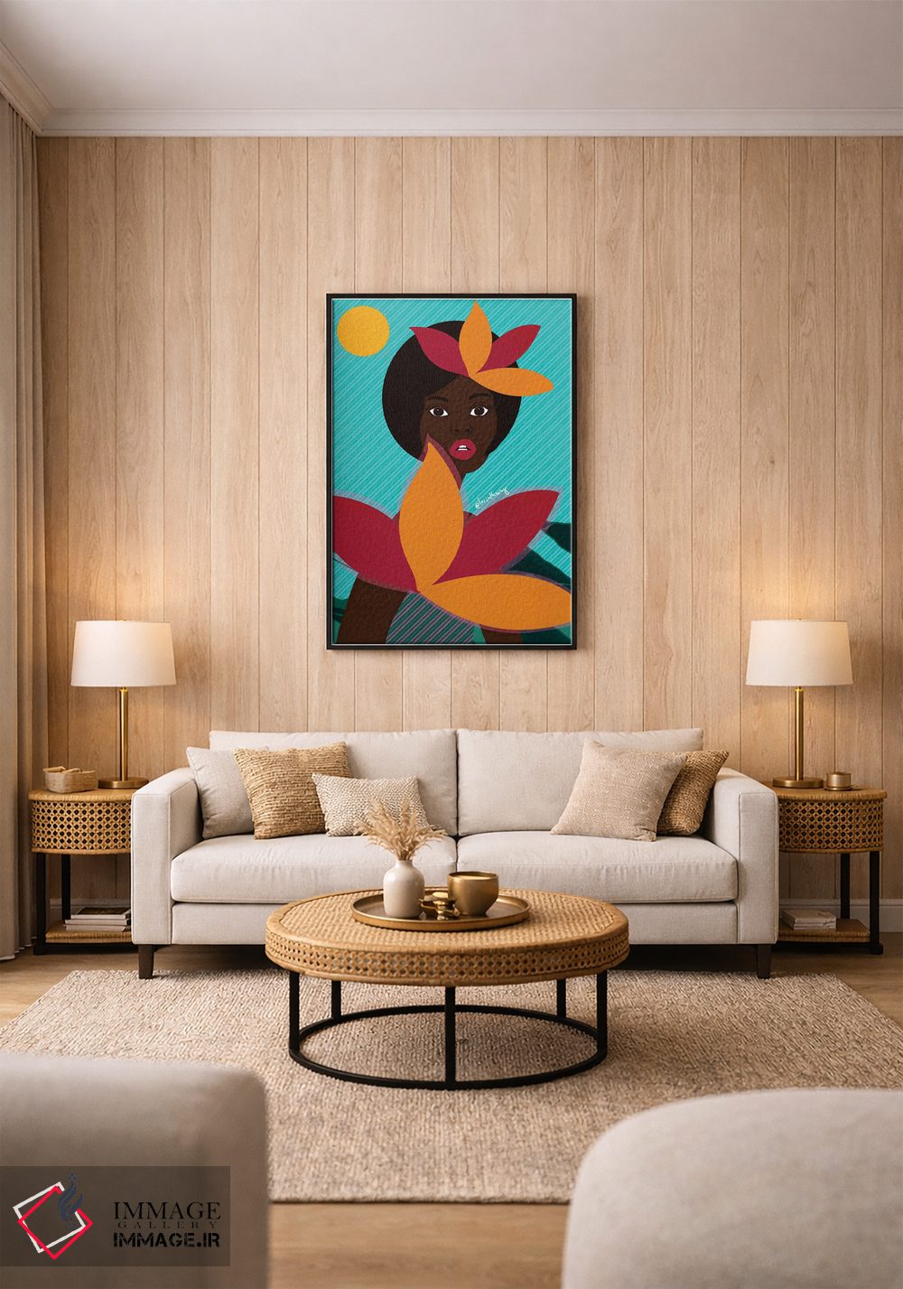 تابلو دکوراتیو کتسیا بلو اثر لرین تیوری - D1B