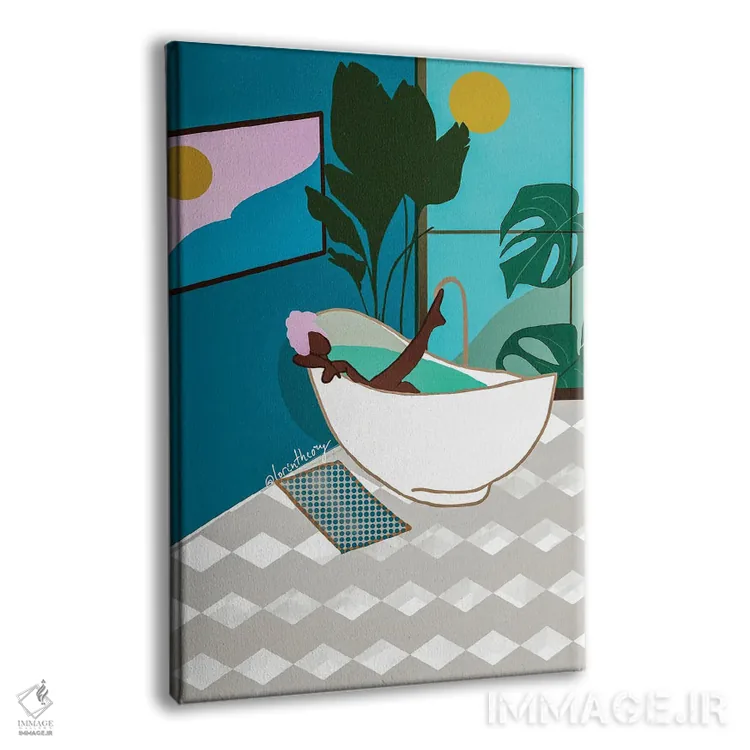 تابلو دکوراتیو مراقبت از خود اثر لرین تیوری - نمای پرسپکتیو محصول