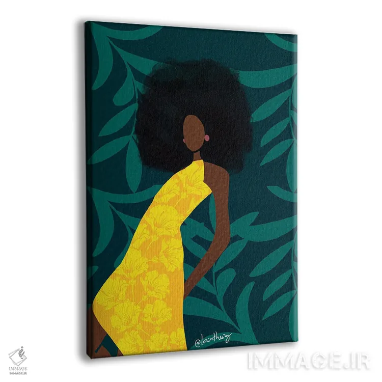 تابلو دکوراتیو امیلی اثر لرین تیوری - نمای پرسپکتیو محصول