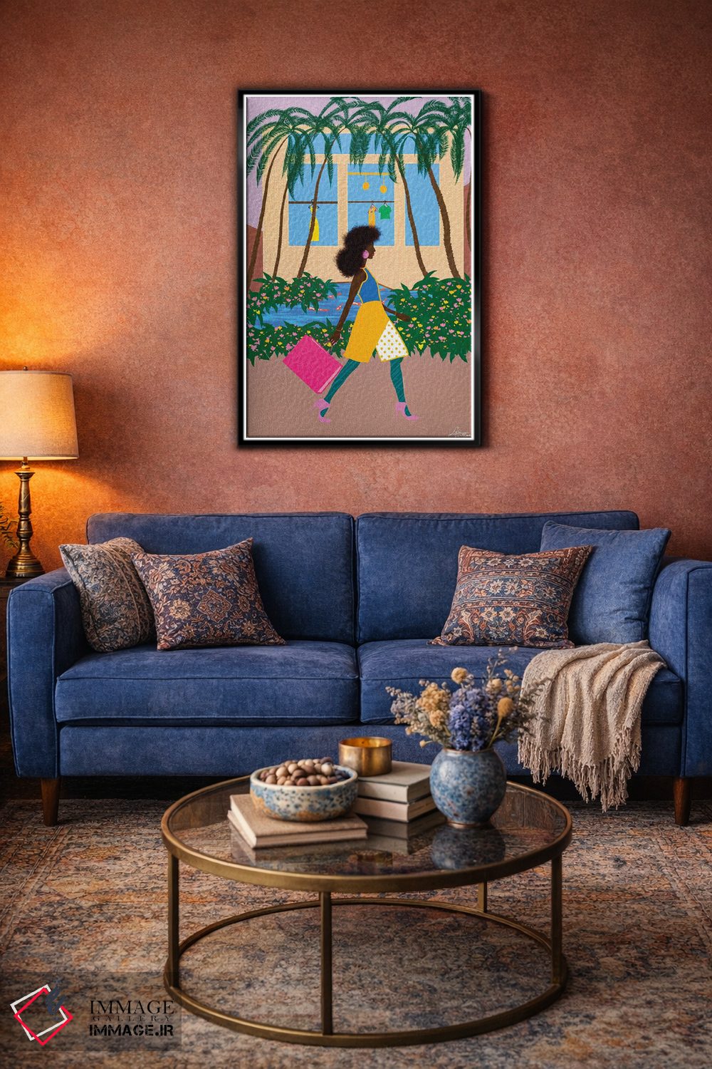 تابلو دکوراتیو قدم زنی مد اثر لرین تیوری - D5B