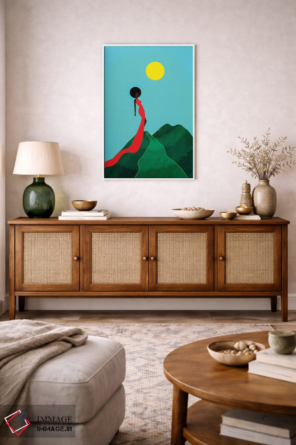 تابلو دکوراتیو دختر کوهستان اثر لرین تیوری - D2W