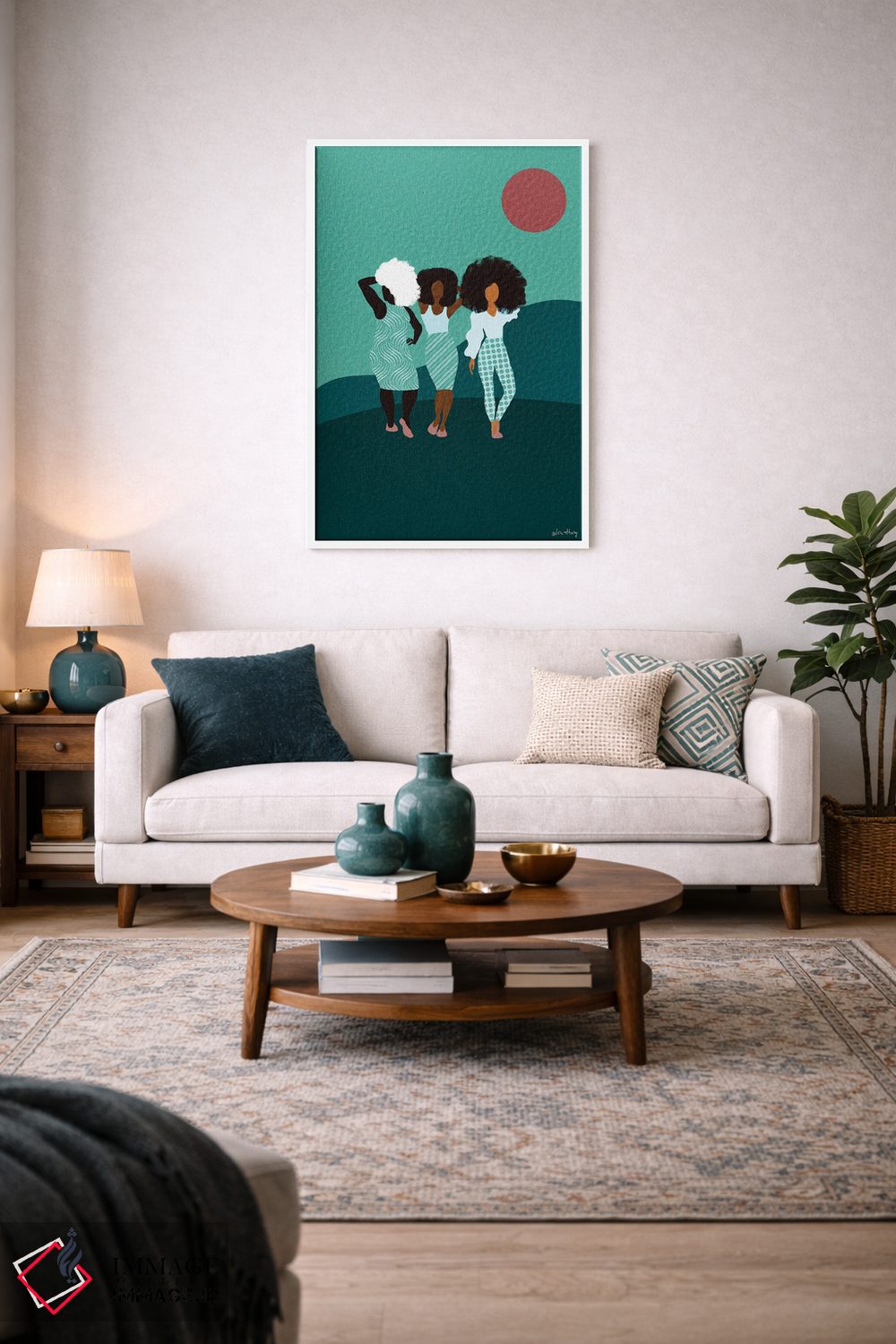 تابلو دکوراتیو دختران من اثر لرین تیوری - D2W