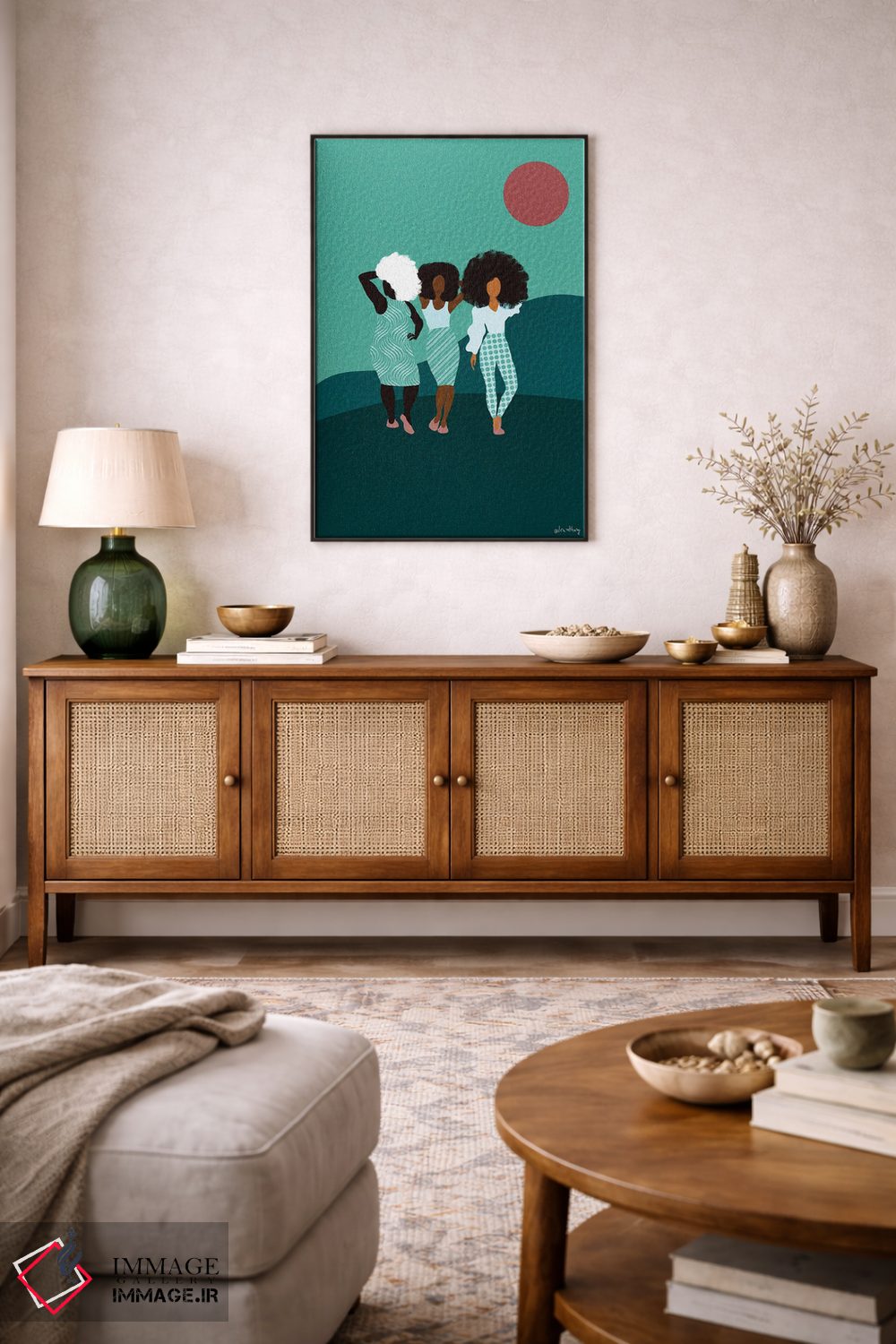 تابلو دکوراتیو دختران من اثر لرین تیوری - D3B