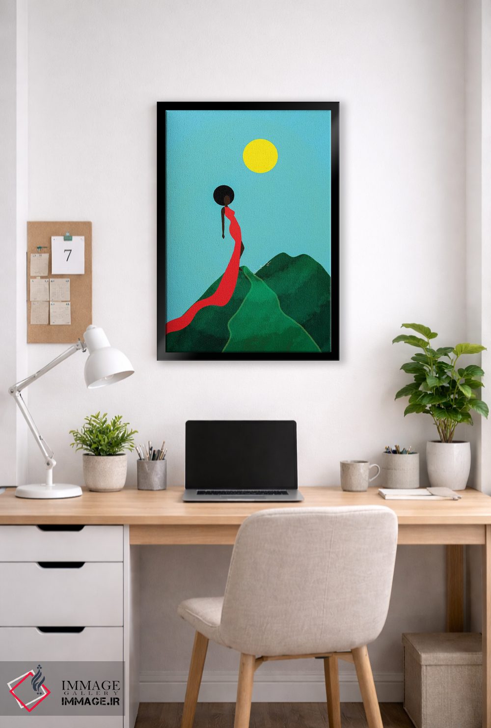 تابلو دکوراتیو دختر کوهستان اثر لرین تیوری - D5B