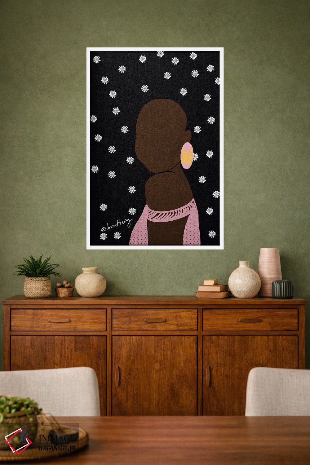 تابلو دکوراتیو خودنگاره اثر لرین تیوری - D1W