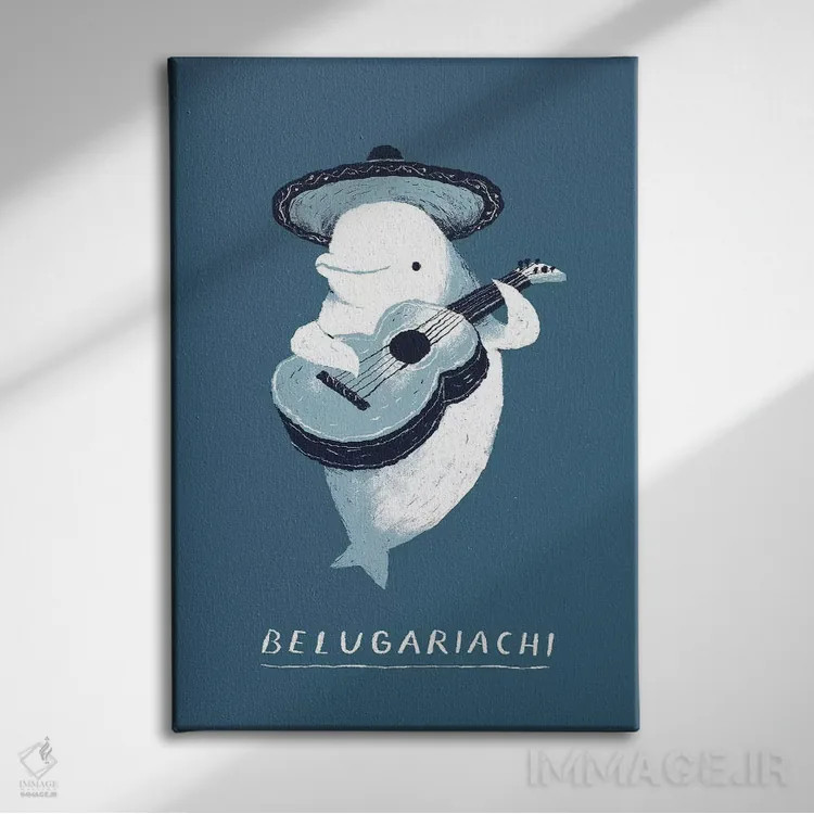 تابلو دکوراتیو بلوگا اثر لوئیس روسکوش - نمای روبهرو روی دیوار