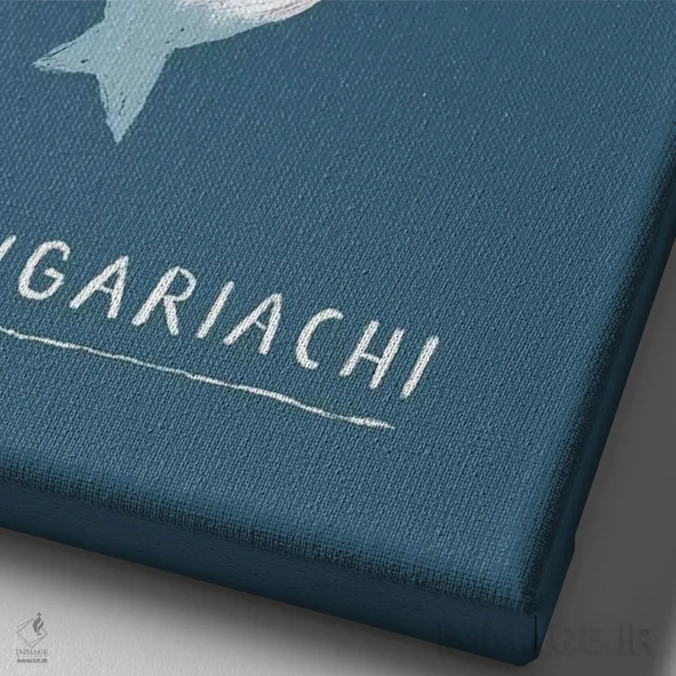 تابلو دکوراتیو بلوگا اثر لوئیس روسکوش - نمای نزدیک بافت بوم