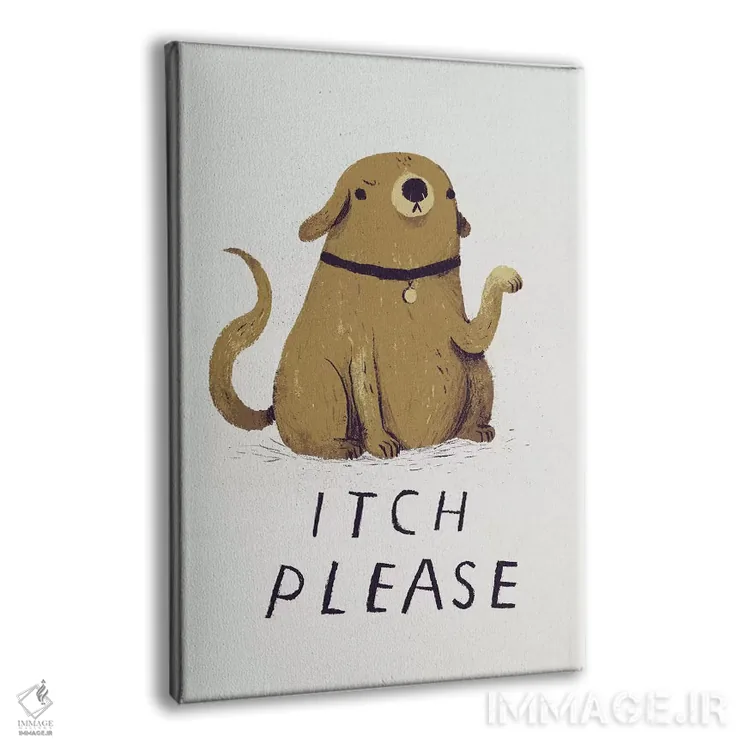 تابلو دکوراتیو لطفا خارشم بده اثر لوئیس روسکوش - نمای پرسپکتیو محصول