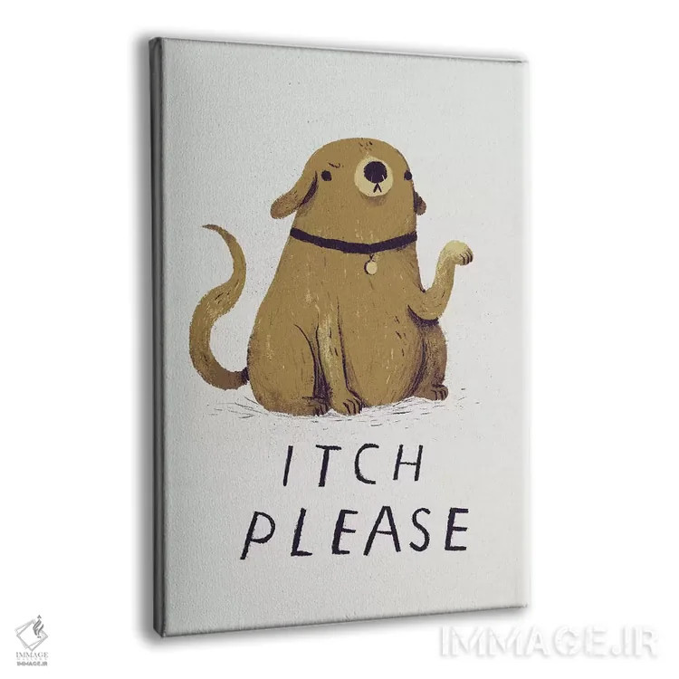 تابلو دکوراتیو لطفا خارشم بده اثر لوئیس روسکوش - نمای پرسپکتیو محصول