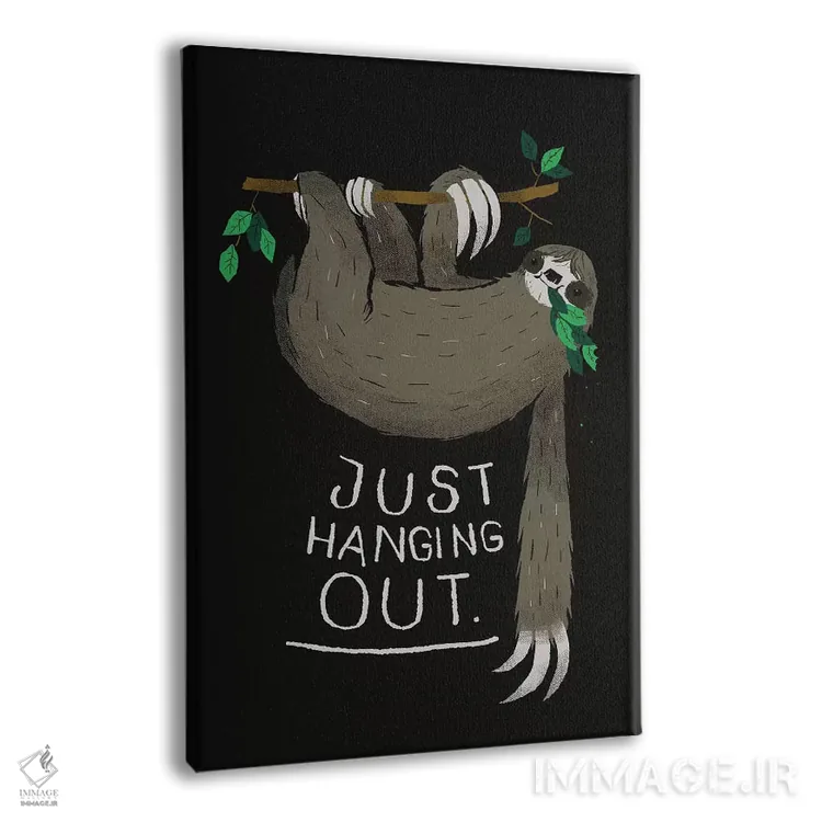 تابلو دکوراتیو فقط مشغول وقت گذرانی ام اثر لوئیس روسکوش - نمای پرسپکتیو محصول