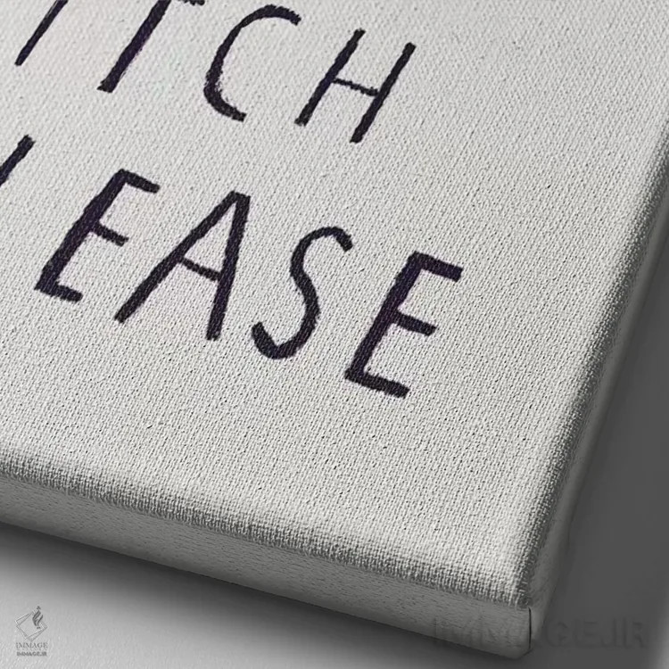 تابلو دکوراتیو لطفا خارشم بده اثر لوئیس روسکوش - نمای نزدیک بافت بوم