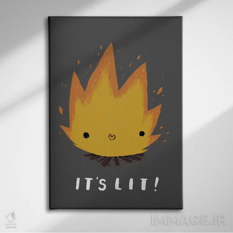 تابلو دکوراتیو همه چیز عالیه اثر لوئیس روسکوش - نمای روبهرو روی دیوار