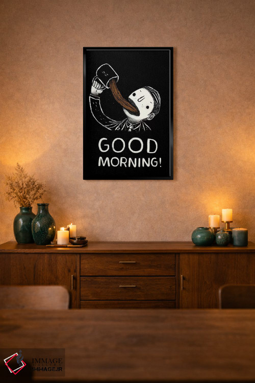 تابلو دکوراتیو صبح بخیر اثر لوئیس روسکوش - D2B