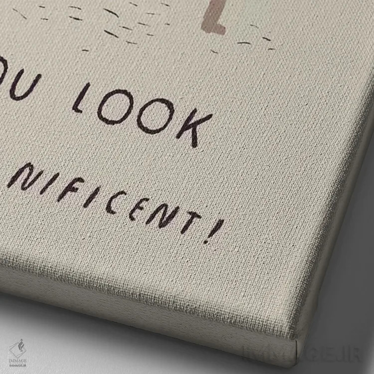 تابلو دکوراتیو مغناطیس وار شگفت انگیز اثر لوئیس روسکوش - نمای نزدیک بافت بوم