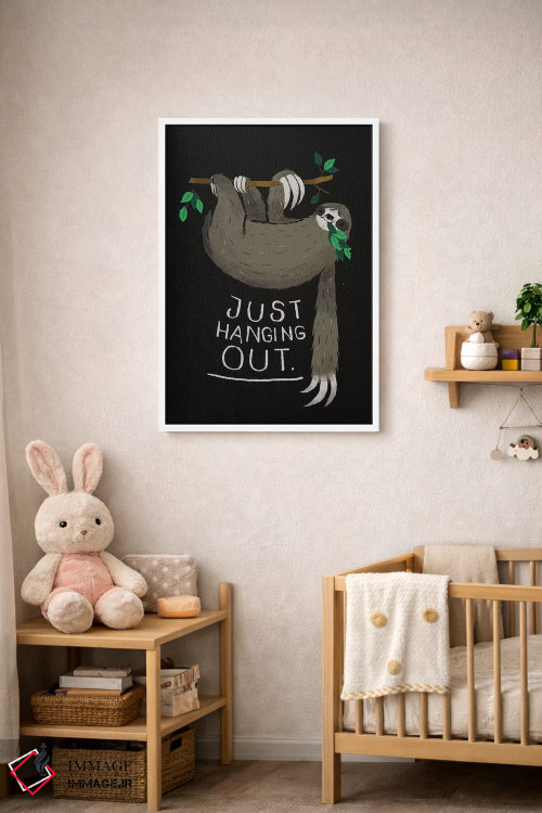 تابلو دکوراتیو فقط مشغول وقت گذرانی ام اثر لوئیس روسکوش - D2W