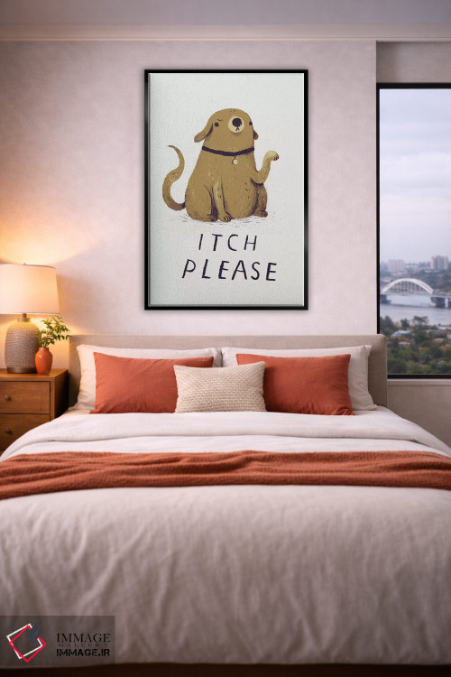 تابلو دکوراتیو لطفا خارشم بده اثر لوئیس روسکوش - D5B