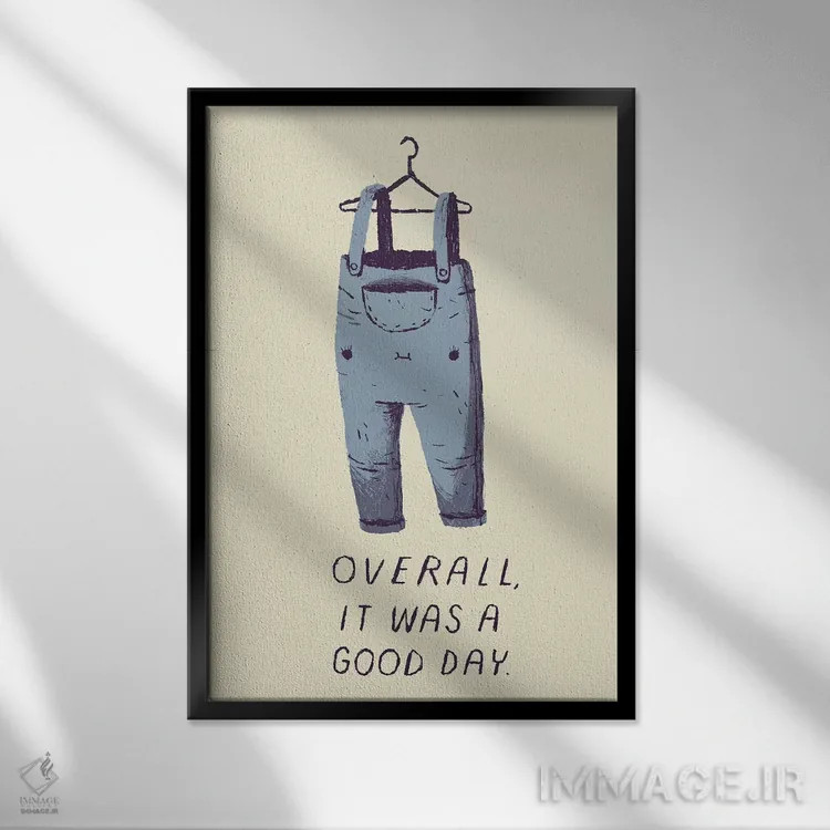 تابلو دکوراتیو سرهمی یا به طور کلی اثر لوئیس روسکوش - نمای قابدار مشکی