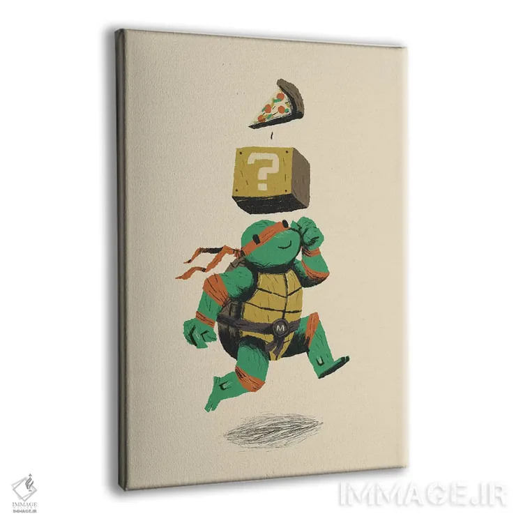 تابلو دکوراتیو قدرت گیری با پیتزا اثر لوئیس روسکوش - نمای پرسپکتیو محصول