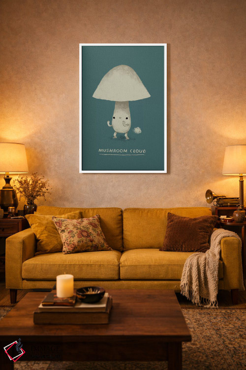 تابلو دکوراتیو ابر قارچی اثر لوئیس روسکوش - D3W