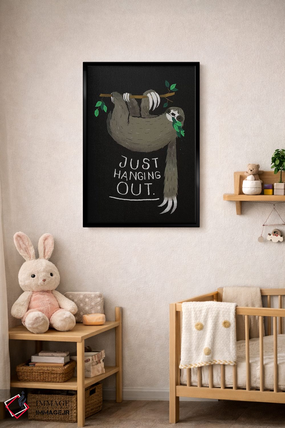 تابلو دکوراتیو فقط مشغول وقت گذرانی ام اثر لوئیس روسکوش - D5B