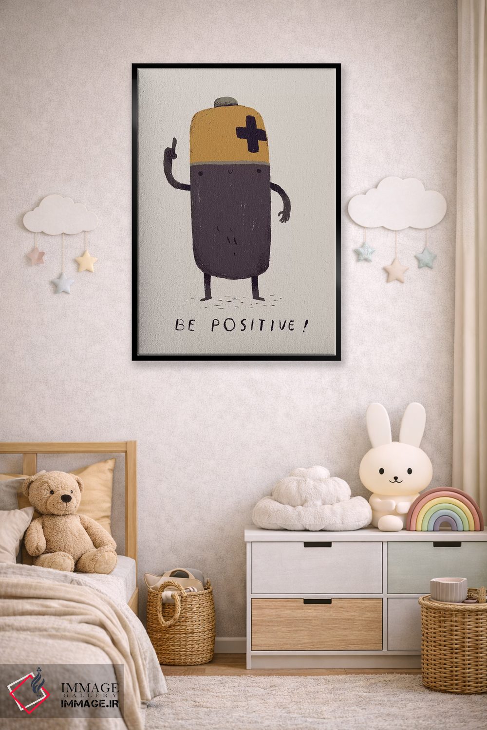 تابلو دکوراتیو مثبت باش اثر لوئیس روسکوش - D6B