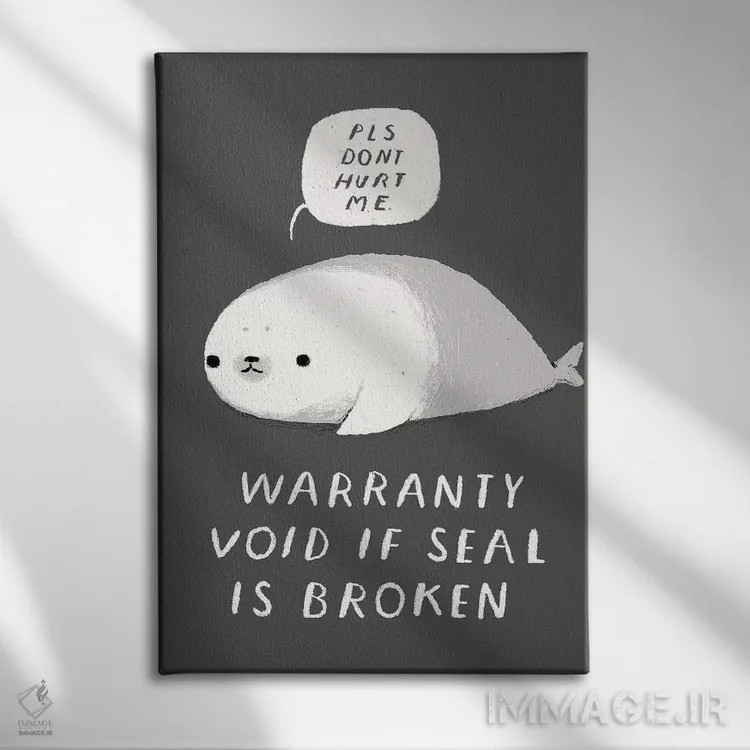 تابلو دکوراتیو مهر شکسته اثر لوئیس روسکوش - نمای روبهرو روی دیوار