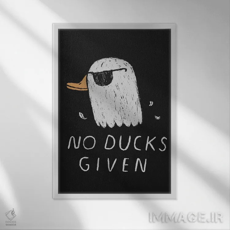 تابلو دکوراتیو بدون اردک اثر لوئیس روسکوش - نمای قابدار سفید