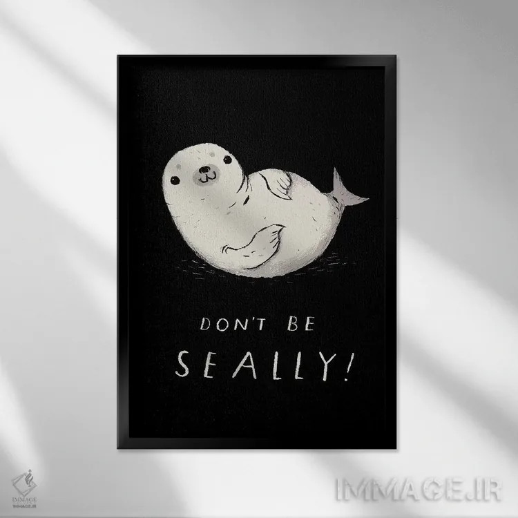 تابلو دکوراتیو فکی اثر لوئیس روسکوش - نمای قابدار مشکی