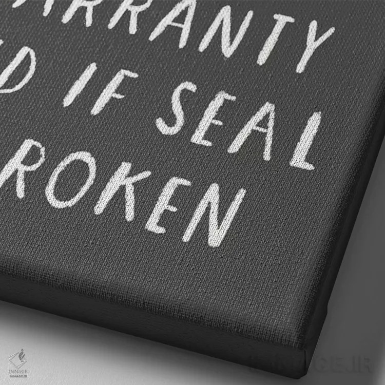 تابلو دکوراتیو مهر شکسته اثر لوئیس روسکوش - نمای نزدیک بافت بوم