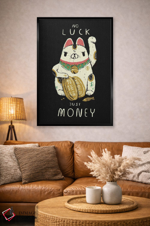 تابلو دکوراتیو گربه پول ساز اثر لوئیس روسکوش - D5B