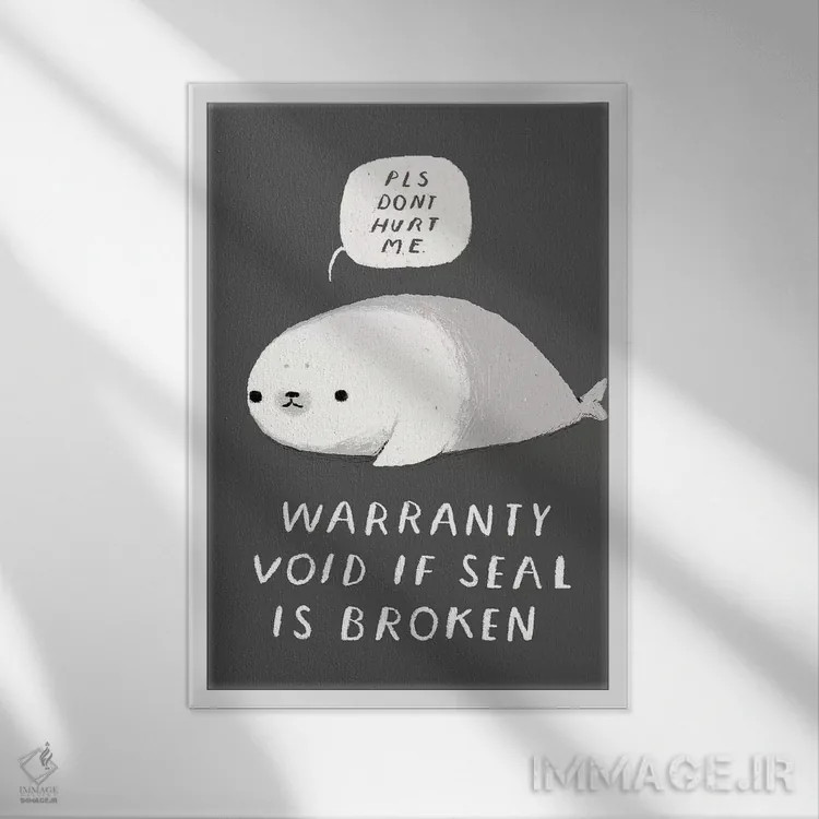 تابلو دکوراتیو مهر شکسته اثر لوئیس روسکوش - نمای قابدار سفید