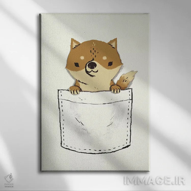 تابلو دکوراتیو شیبای جیبی اثر لوئیس روسکوش - نمای روبهرو روی دیوار