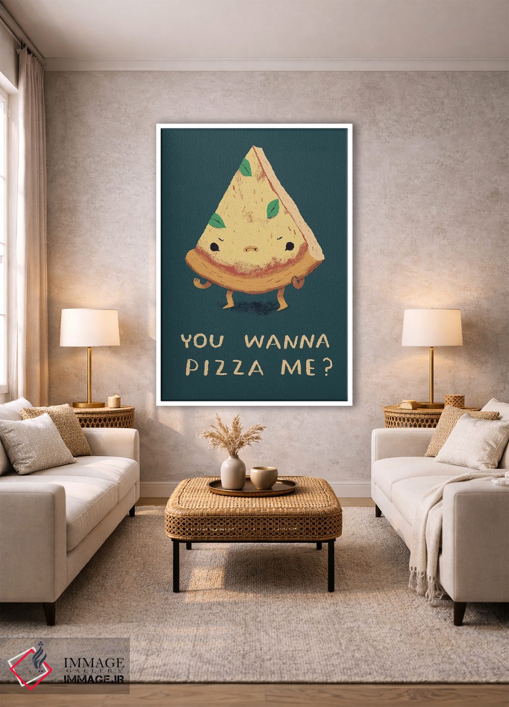 تابلو دکوراتیو پیتزا اثر لوئیس روسکوش - D1W